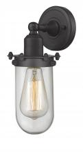  900-1W-BK-CE231-BK-CL - Centri - 1 Light - 5 inch - Matte Black - Sconce