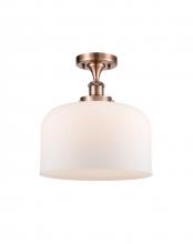 Innovations Lighting 916-1C-AC-G71-L-LED - Bell - 1 Light - 12 inch - Antique Copper - Semi-Flush Mount