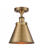 Innovations Lighting 916-1C-BB-M13-BB-LED - Appalachian - 1 Light - 7 inch - Brushed Brass - Semi-Flush Mount