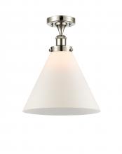 Innovations Lighting 916-1C-PN-G41-L-LED - Cone - 1 Light - 12 inch - Polished Nickel - Semi-Flush Mount