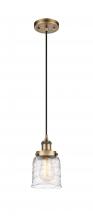 Innovations Lighting 916-1P-BB-G513-LED - Bell - 1 Light - 5 inch - Brushed Brass - Cord hung - Mini Pendant