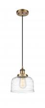 Innovations Lighting 916-1P-BB-G713-LED - Bell - 1 Light - 8 inch - Brushed Brass - Cord hung - Mini Pendant