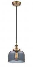 Innovations Lighting 916-1P-BB-G73-LED - Bell - 1 Light - 8 inch - Brushed Brass - Cord hung - Mini Pendant