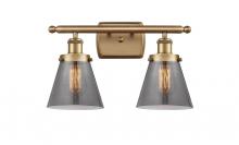 Innovations Lighting 916-2W-BB-G63-LED - Cone - 2 Light - 16 inch - Brushed Brass - Bath Vanity Light