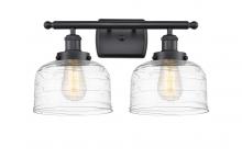 Innovations Lighting 916-2W-BK-G713-LED - Bell - 2 Light - 18 inch - Matte Black - Bath Vanity Light