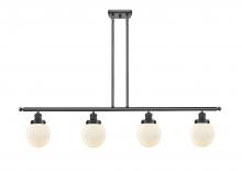 Innovations Lighting 916-4I-BK-G201-6-LED - Beacon - 4 Light - 48 inch - Matte Black - Stem Hung - Island Light