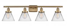 Innovations Lighting 916-4W-BB-G42 - Cone - 4 Light - 38 inch - Brushed Brass - Bath Vanity Light