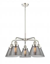 Innovations Lighting 916-5CR-PN-G43 - Cone - 5 Light - 26 inch - Polished Nickel - Chandelier