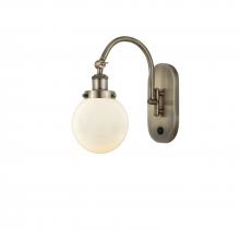 Innovations Lighting 918-1W-AB-G201-6-LED - Beacon - 1 Light - 6 inch - Antique Brass - Sconce