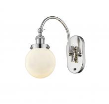 Innovations Lighting 918-1W-PN-G201-6-LED - Beacon - 1 Light - 6 inch - Polished Nickel - Sconce