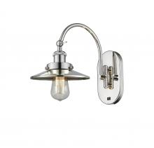 Innovations Lighting 918-1W-PN-M1-LED - Railroad - 1 Light - 8 inch - Polished Nickel - Sconce