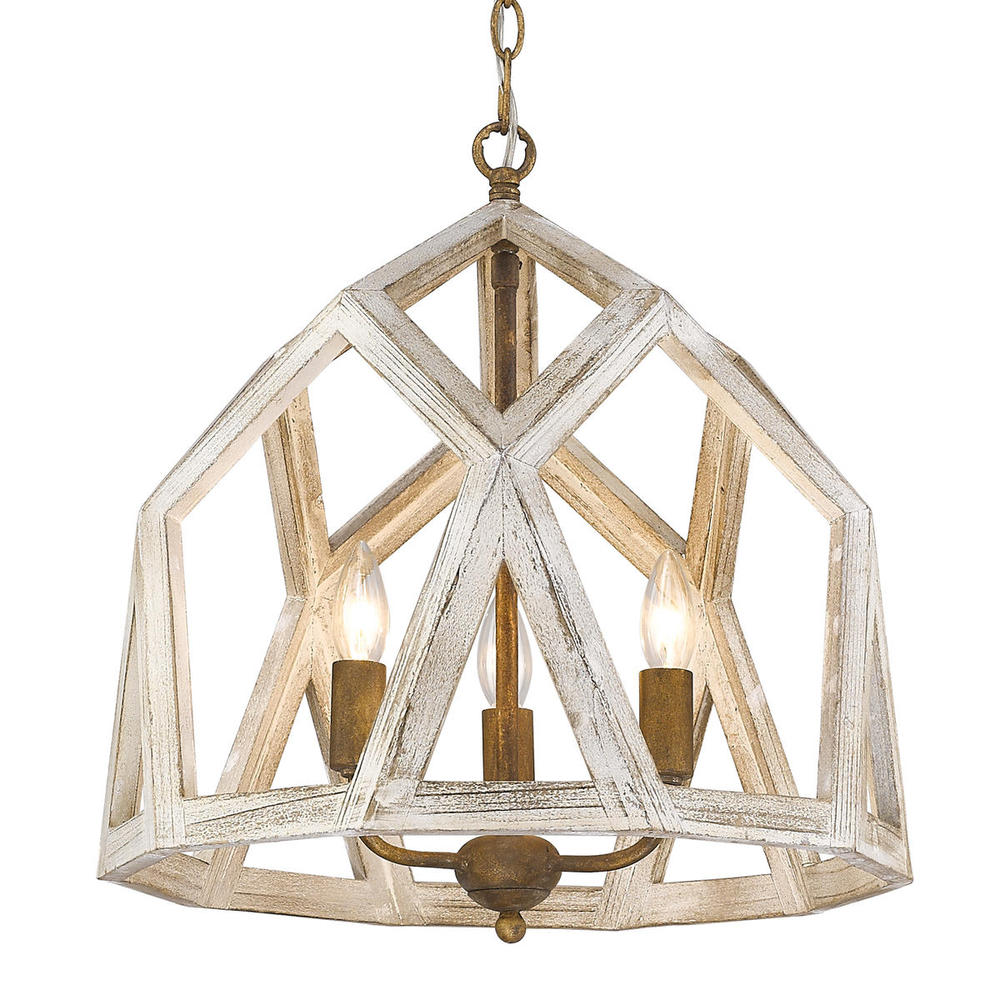 Asher 3-Light Pendant in Burnished Chestnut