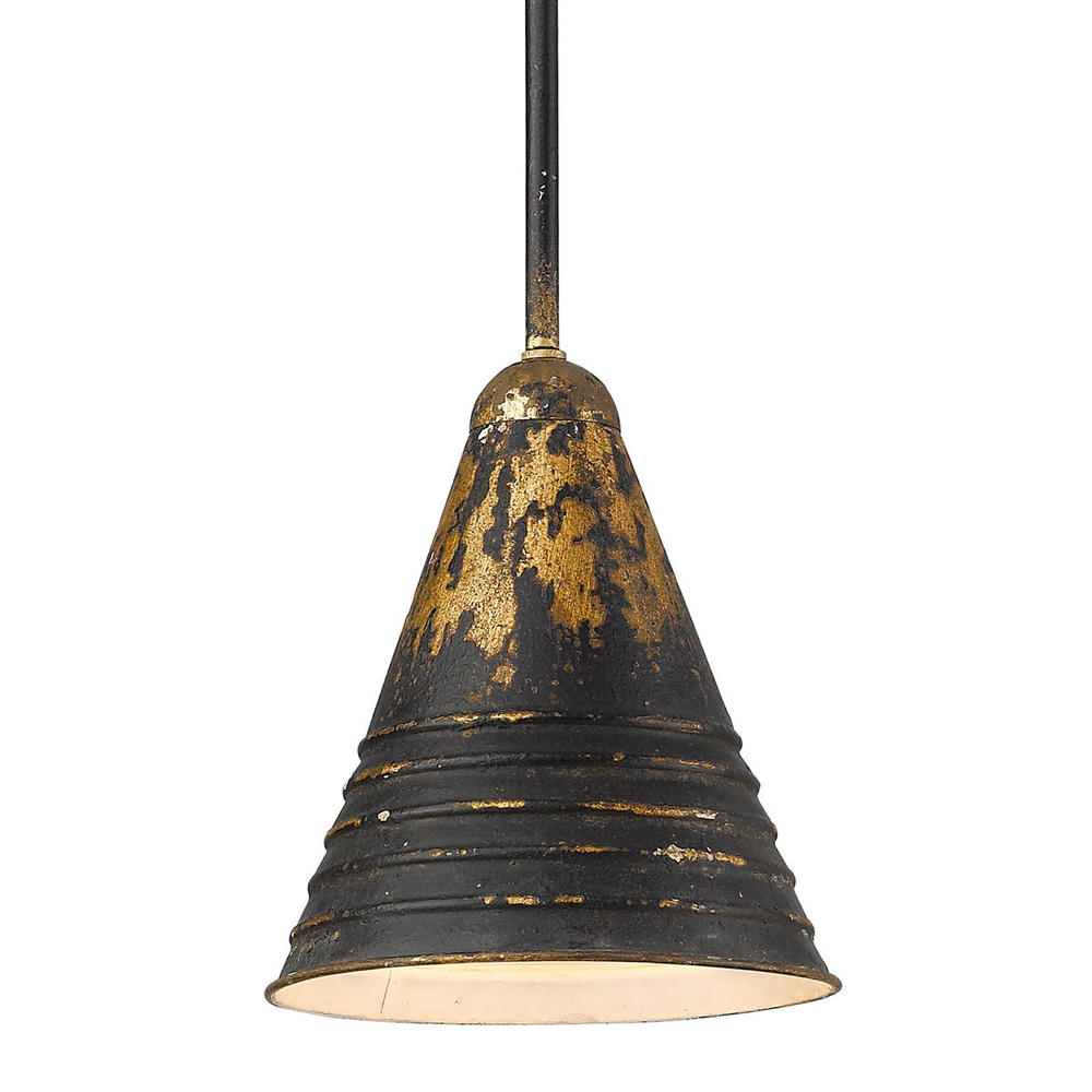 Hardy Small Pendant in Antique Black Iron