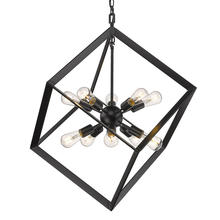 Golden 2083-10P BLK - Architect 10 Light Pendant