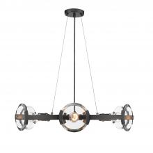 Golden 2635-6 BLK-AB - Amari 6 Light Chandelier