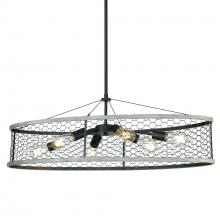 Golden 3171-LP BLK-CW - Bailey Linear Pendant in Matte Black