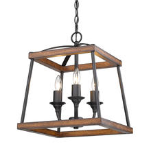 Golden 3184-3P NB-RO - Teagan 3 Light Pendant