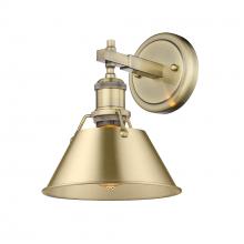 Golden 3306-BA1 AB-BCB - Orwell 1-Light Bath Vanity in Aged Brass with Brushed Champagne Bronze