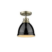 Golden 3602-FM AB-BK - Duncan Flush Mount