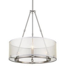 Golden 5019-3 PW - Alyssa 3 Light Chandelier - Includes Extension Rod Kit