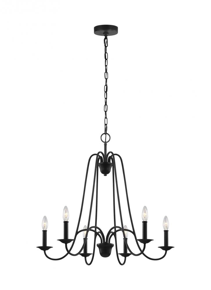 Six Light Chandelier