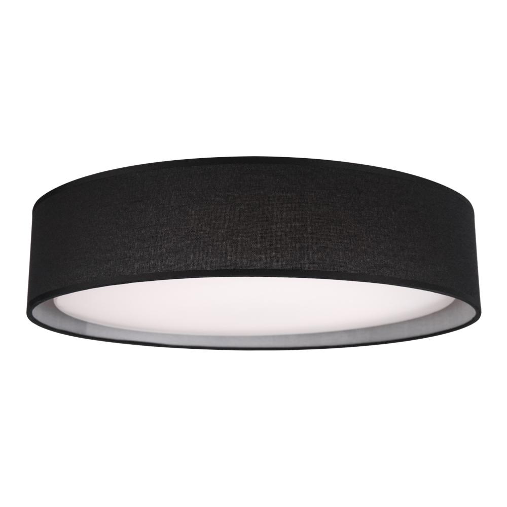 Dalton 20-in Black LED Flush Mount