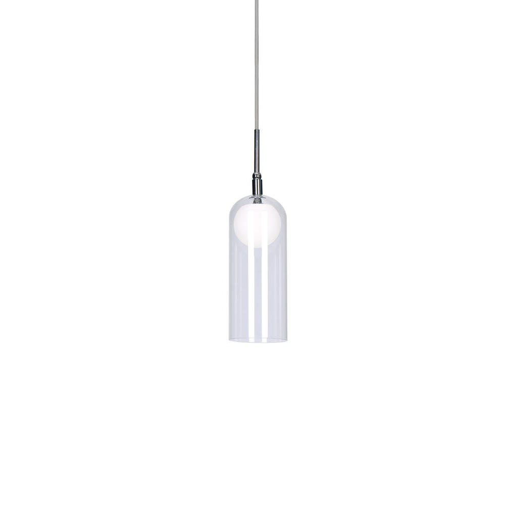 Stylo 4-in Chrome LED Pendant