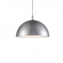 Kuzco Lighting 492332-BN/BK - Archibald 32-in Brushed Nickel With Black Detail 1 Light Pendant