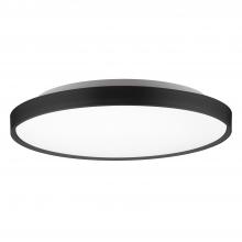 Kuzco Lighting FM43522-BK-5CCT - Brunswick 22-in Black LED Flush Mount