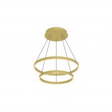 Kuzco Lighting CH87224-BG - Cerchio 24-in Brushed Gold LED Chandeliers