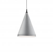 Kuzco Lighting 492722-BN/BK - Dorothy Brushed Nickel With Black Detail 1 Light Pendant