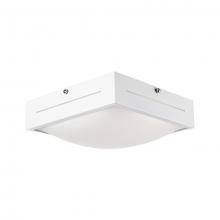 Kuzco Lighting FM11513-WH - Square Casted Metal LED Flush Mount with Descending Segmental Dome Shaped White Acrylic