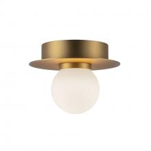 Kuzco Lighting FM15506-BG-UNV - Elixir 6-in Brushed Gold LED Flush Mount