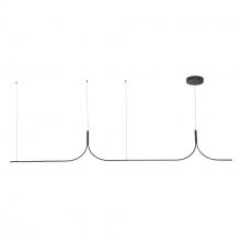 Kuzco Lighting LP17910-BK-UNV-010 - Thread 10-ft Black LED Linear Pendant