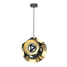 Kuzco Lighting CH51232-BK/GD - Magellan 32-in Black/Gold LED Chandelier