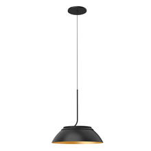 Kuzco Lighting PD51212-BK/GD - Magellan 12-in Black/Gold LED Pendant