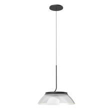 Kuzco Lighting PD51612-BK/LG - Magellan 12-in Black/Clear Acrylic Light Guide LED Pendant