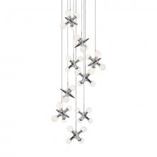 Kuzco Lighting MP51009-CH - Round LED Multi-Pendant with Nine Unique Jax Pendants