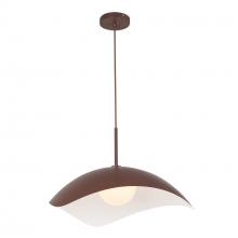 Kuzco Lighting PD55922-BGD - Kirby 22-in Burgundy Socket Pendant