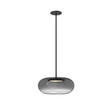 Kuzco Lighting PD62014-BK/SM - Trinity 14-in Black/Smoked LED Pendant