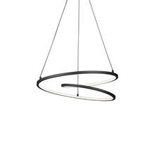 Kuzco Lighting PD11119-BK - Twist 19-in Black LED Pendant