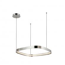 Kuzco Lighting PD78019-PN - Yukon 19-in Polished Nickel LED Pendant