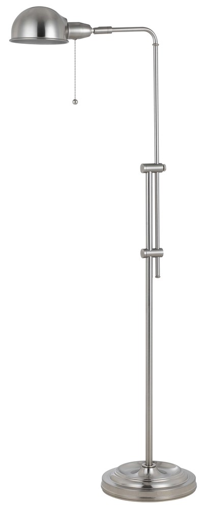 58" Height Metal Floor Lamp in Brushed Steel