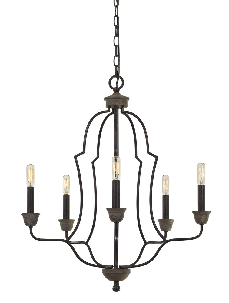 60W X 5 Lebrija Metal Chandelier (Edison Bulbs Not included)