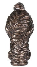  FA-5060B - 2.5" Metal Cast Finial in Rust Finish