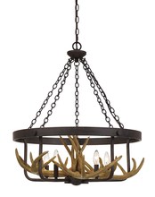  FX-3703-5 - 29.25" Height Metal and Resin Fixture in Iron Finish