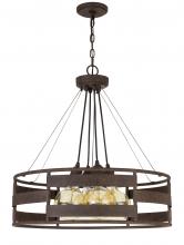  FX-3747-4 - 60W X 4 Rochefort Metal Chandelier (Edison Bulbs Shown Are Included)