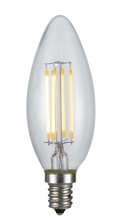 CAL Lighting LB-LED4W22K-E12 - Led Edison Bulb, 4W, 22k, E12 Socket Base