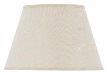 CAL Lighting SH-1426 - 10.00" Height Shade in Burlap