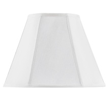  SH-8106/14-WH - 11" Tall White Fabric Shade